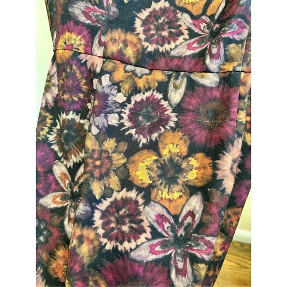 Slate and Willow Deep Floral 3/4 Sleeve Square Neck Dress Size 8 - Picture 5 of 8